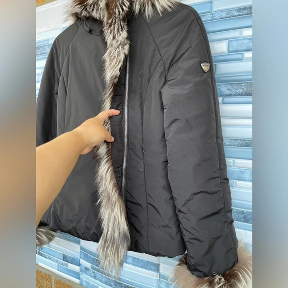 POST CARD  FOX FUR TRIM JACKET SIZE 8 - Picture 6 of 16